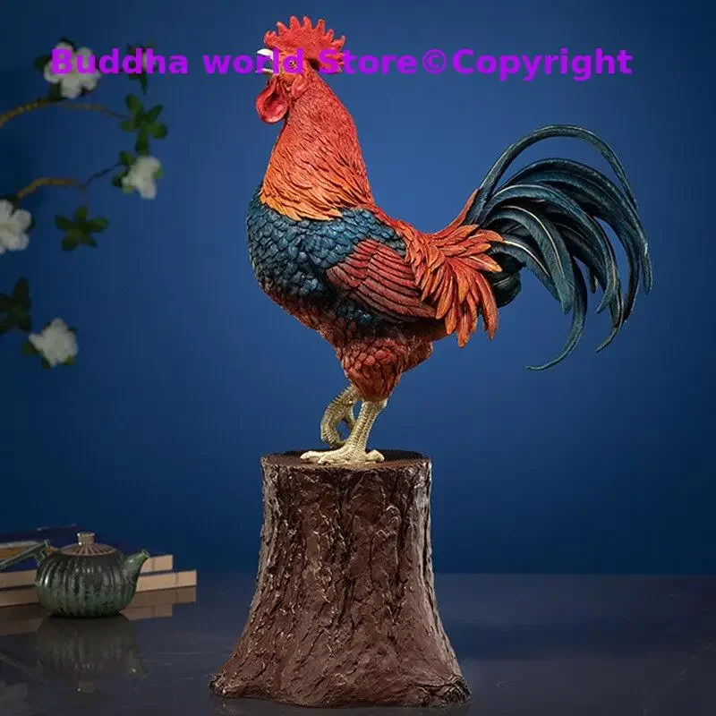 TOP COOL 2025 NEW Lucky ornament mascot good luck Wealth cock decorative HOME office BAR thriving bring money business COPPER