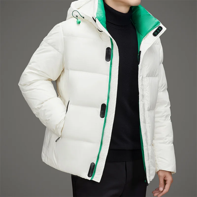 Yeae Kapuze 90 weiße Ente Daunen kurze Daunen jacke Designer kleidung Männer gepolsterte Winter jacke Männer Herren mantel Luxus kleidung Männer