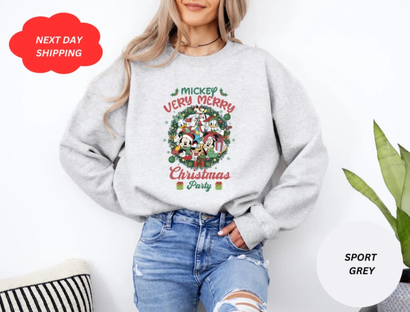 Bluza Świąteczna Mickey's Very Merry Christmas Party, Świąteczny Sweter Rodzinny, Mickey Christmas, Merry Disney Christmas