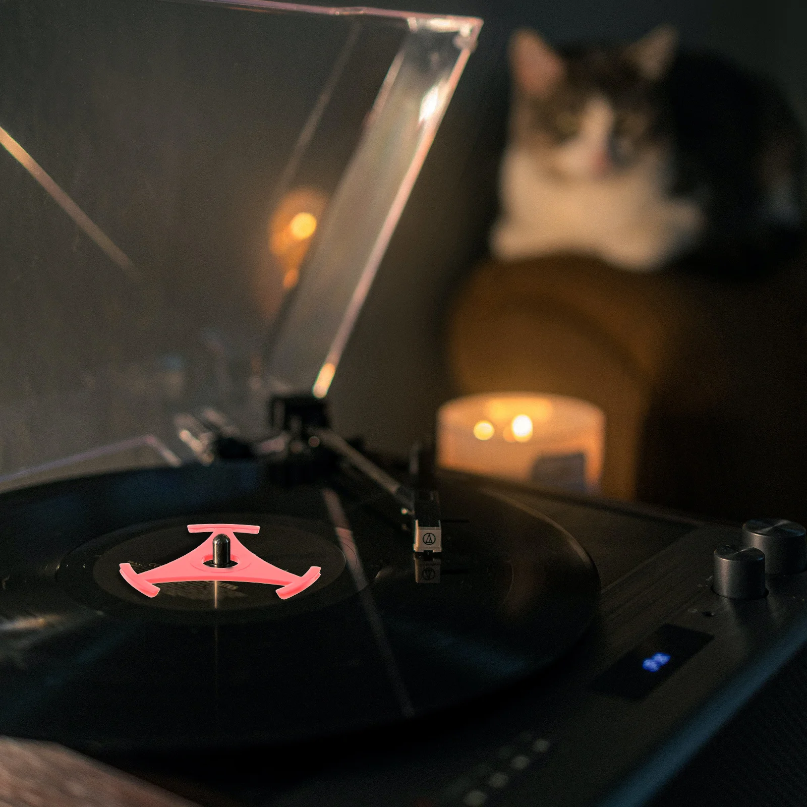 

Triangle Record Adapter Plastic Disc Adapter for Vinyl Turntable Accessories Stable Durable Record Player Fitting Music Player