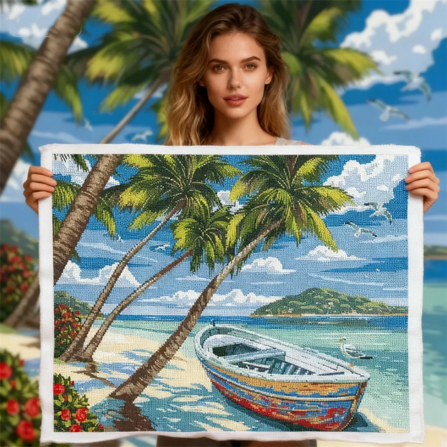 

2026 New style Embroidery Counted Cross Stitch Kits Needlework 11CT Printed Cloth DIY Arts Handmade Home Decoration Gift