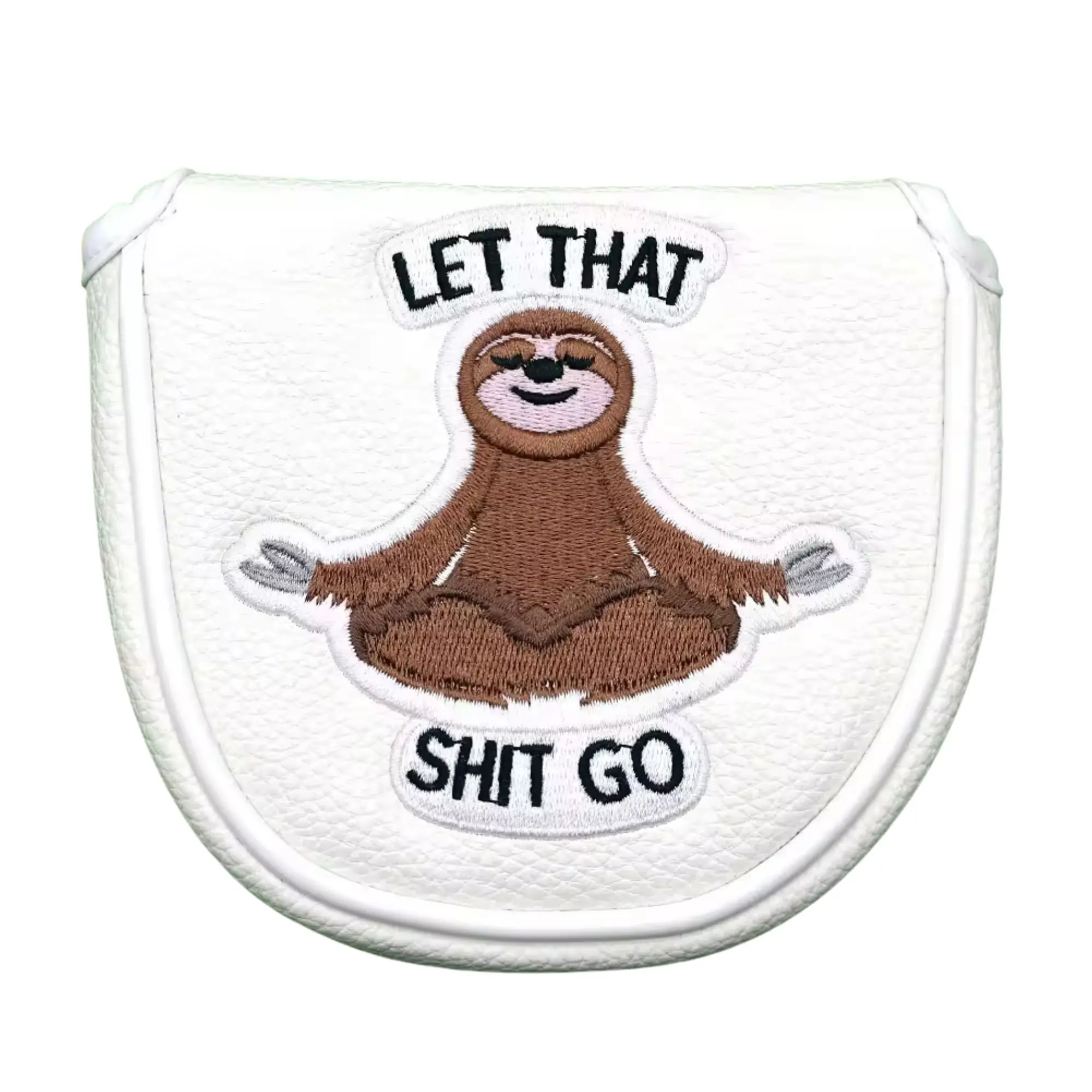 

Белый головной убор с молотком для гольфа с изображением ленивца, которая дерьмо, аксессуары для гольфа для энтузиастов, отличный рождественский подарок