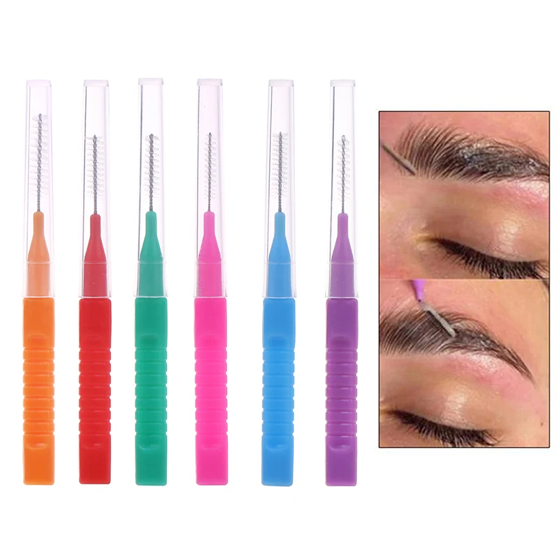 Escova Interdental para Extensão Lash, Limpeza Oral, Proteger os Dentes, Mini Brow Escova de Levantamento, Suprimentos Lash, 10PCs