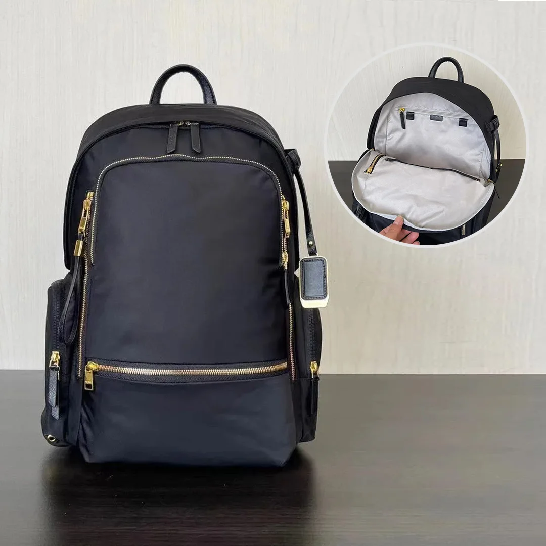 

Ballistic Nylon Double Shoulder Bag for Women Large Capacity Business Fashion Backpack Casual Versatile Waterproof Computer Bag