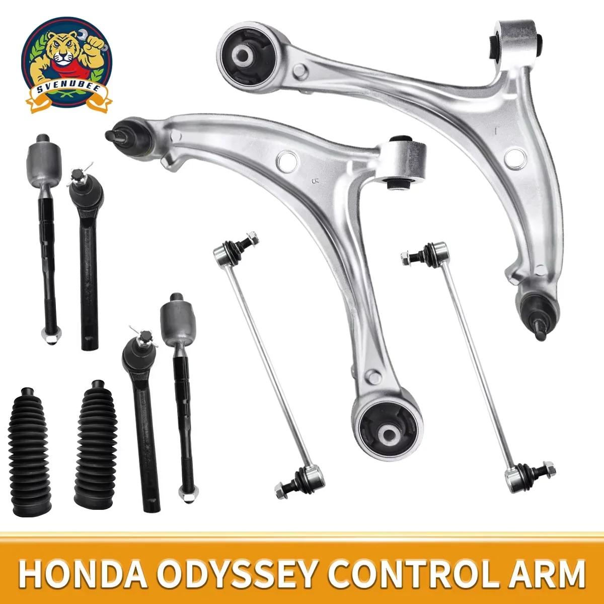 

Svenubee 10Pcs Suspension Front Lower Control Arms Tie Rod Sway Bar End Link Boots for Honda Odyssey 2005 2006 2007 2008 -2010
