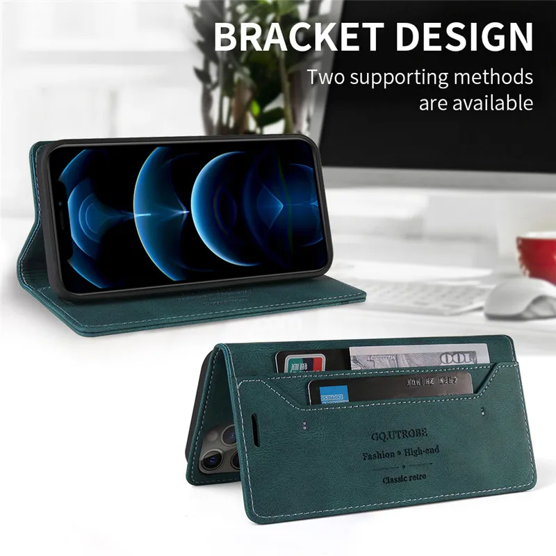 Magnetic Wallet Flip Cover Case For Samsung Galaxy A15 A25 A24 A14 4G A34 A54 A33 A53 A23 A13 5G Anti-theft Leather Phone Cover