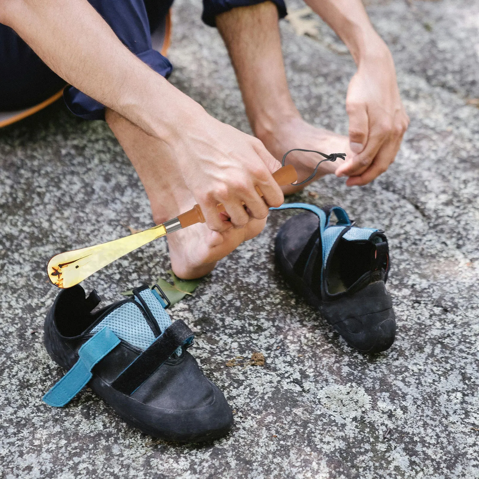 ที่สวมรองเท้าไม้ด้ามยาวสำหรับผู้สูงอายุ พกพาสะดวก ใช้งานง่าย ไม่ต้องงอ สำหรับผู้ชาย ผู้หญิง ผู้สูงวัย และสตรีมีครรภ์