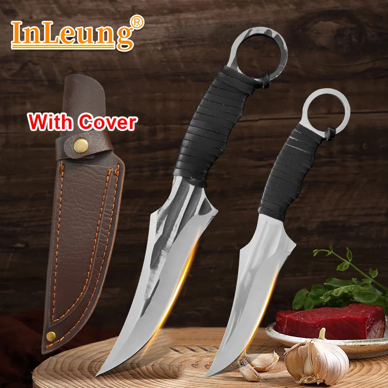 Multifunktionales Metzger-Ausbeinmesser, Edelstahl, Grill, Fleisch, Schneiden, Obst, Schälen, Kochmesser, handgefertigt, geschmiedetes Küchenmesser