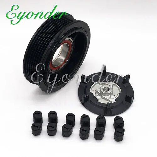 Imagen 2 del producto Polea de embrague de compresor AC A/C para Citroen C3 GRAND C4 PICASSO DS3 para Peugeot 208 308 3008 2008 Partner 1,5 9675655880 3643109