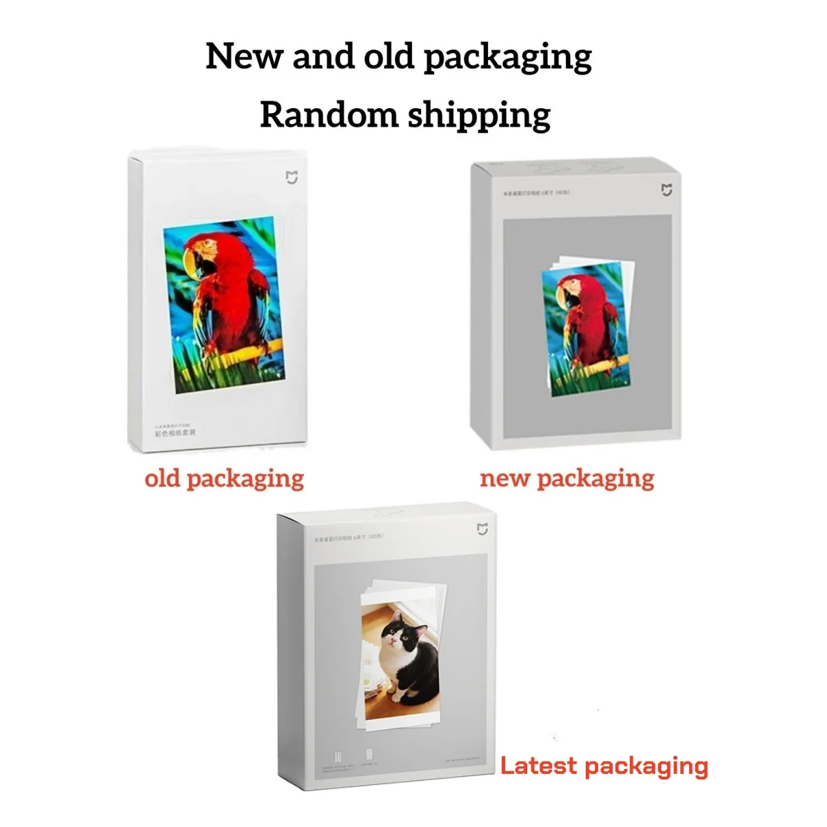 MIjia Photo Printer Dedicated 6-inch 80 pcs Back Self-adhesive Photo Paper Colored Tape Set HD Protective Film Photo Papers