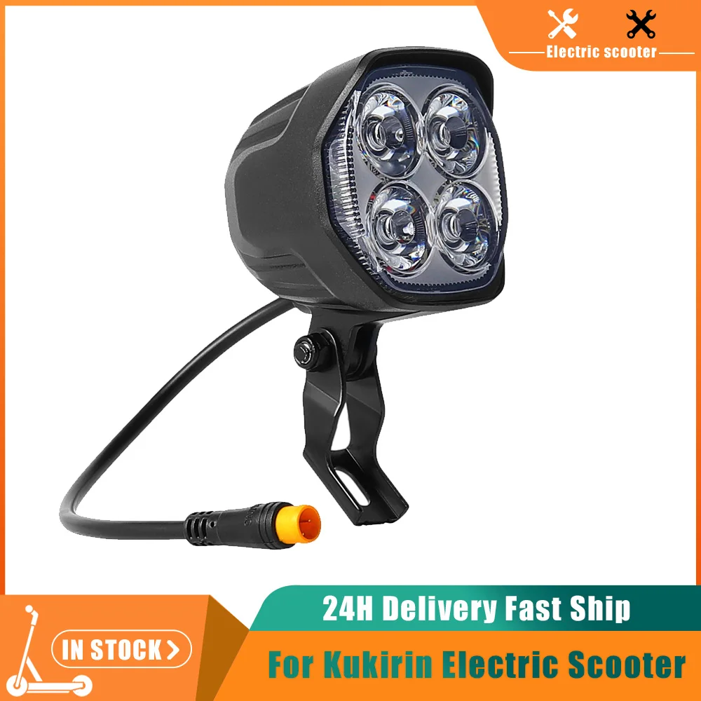 

Front LED Headlight Replacement Parts Waterproof LED Front Light Lamp For Kukirin G2 Pro DB Electric Scooter Head Light