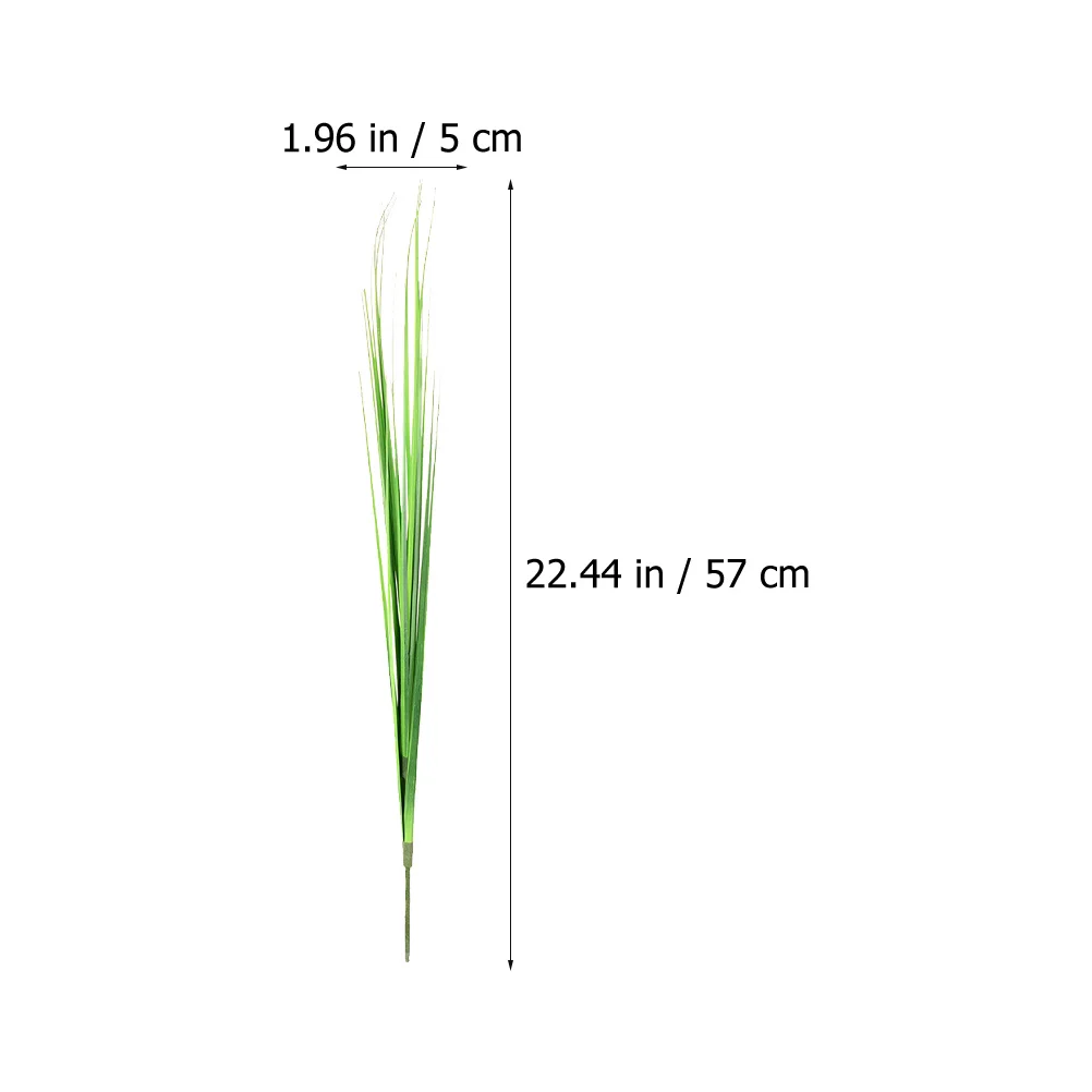 

3Pcs Artificial Onion Grass Bushes Plastic Plants Wedding Decoration Flower Vase Supplies Faux Shrubs Home Decor