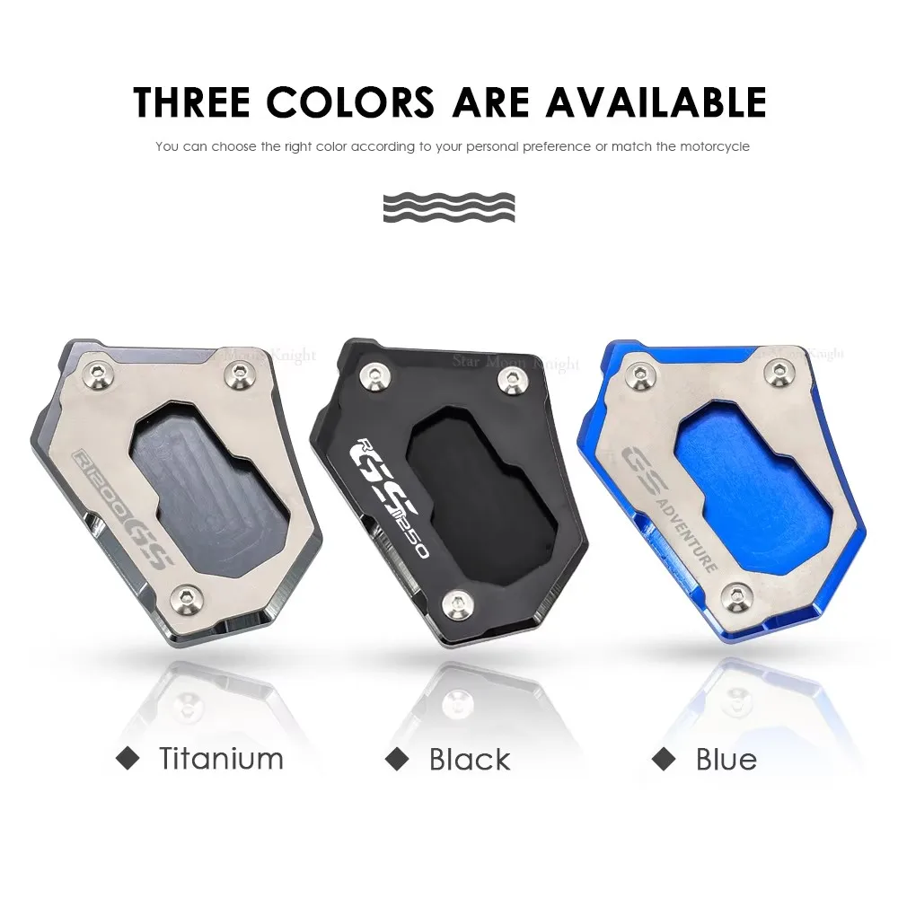 Motorcycle CNC Side Stand Enlarge Extension Kickstand Accessories For BMW R1200GS R 1200 GS LC ADV R1250GS Adventure R 1250 GS view 2