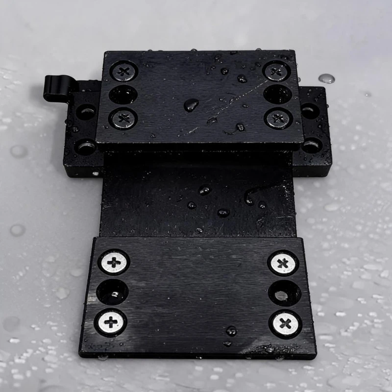 Sliding Adjustment Positioning Slider, Double Layer Dovetail Lifting Stage, Quick Release Saddle Base with Counterweight Iron