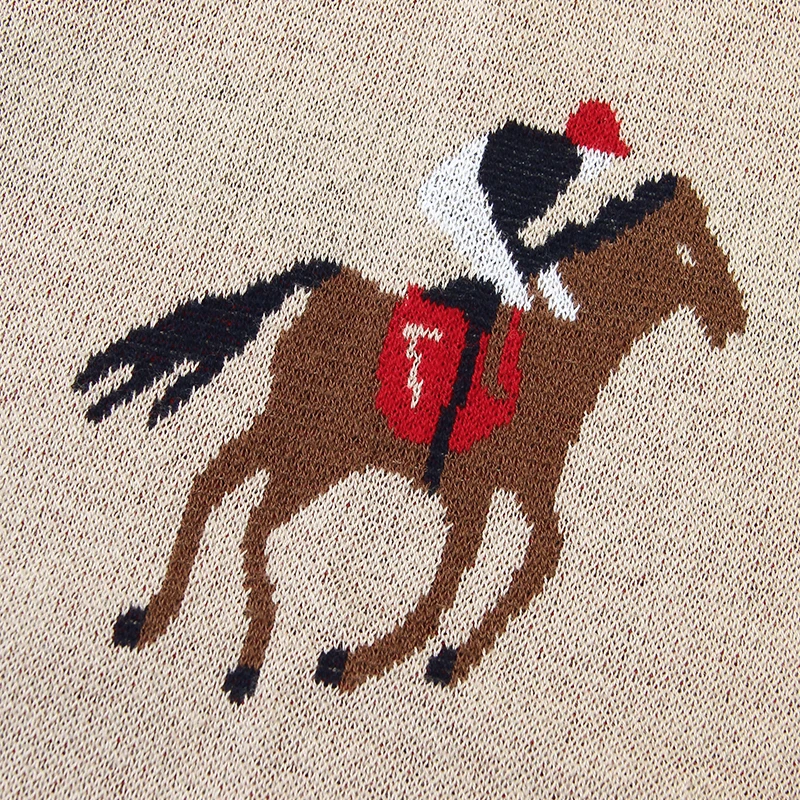 طفل بطانية القطن محبوك الوليد بنين بنات الفراش لحاف 100*80 سنتيمتر الرضع الأطفال عربة قماط لطيف الكرتون الخيول منقوشة #5