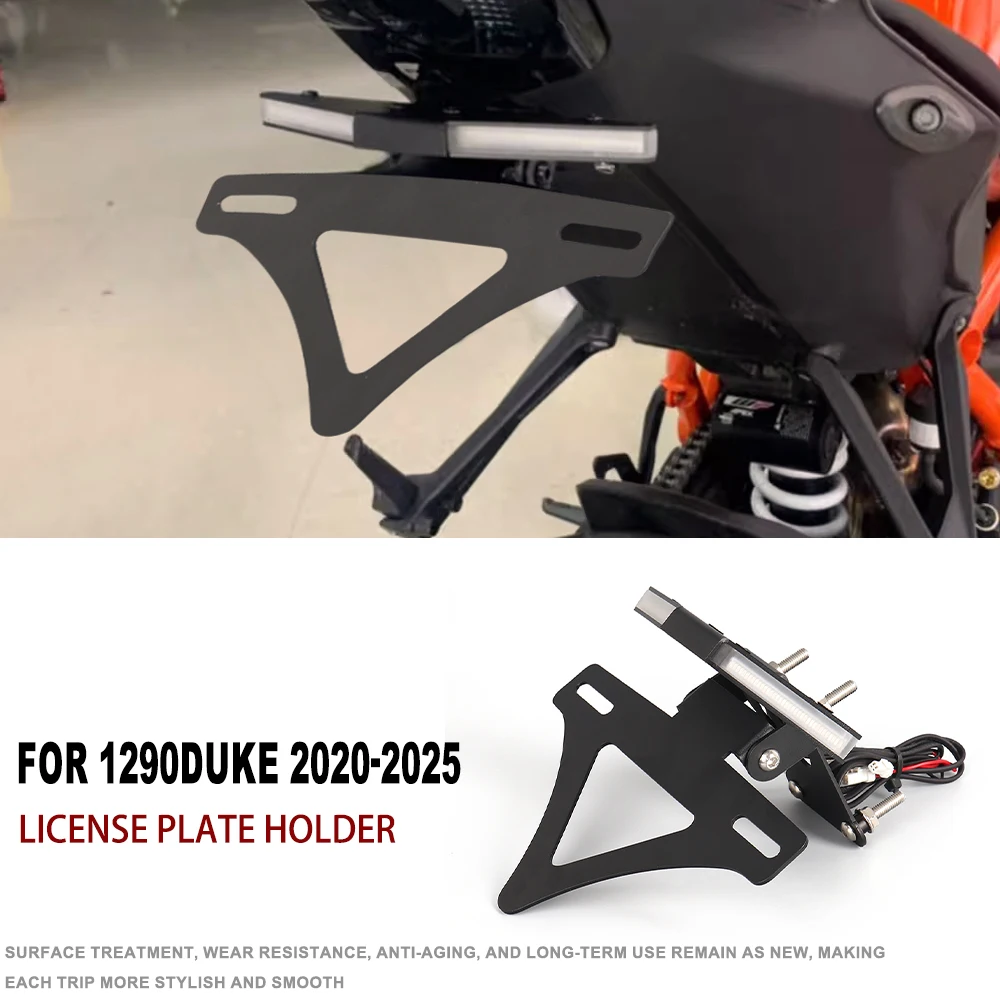

FOR 1290 DUKE 2023 - Motorcycle CNC Tail Tidy Fender Rear Tail Bracket Integrated Turn Signal License Plate Holder