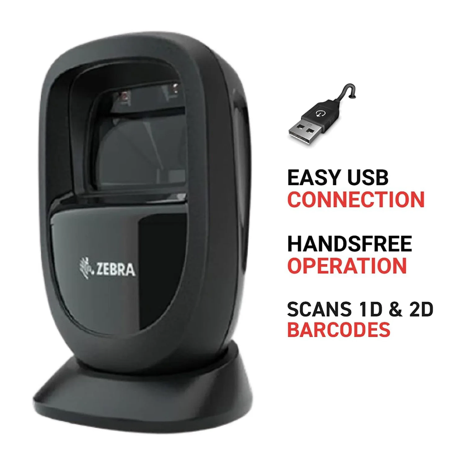 Original Zebra DS9308 Desktop 1D 2D Barcode Scanner  Best Sell Wired Presentation Scanner Barcode Reader Barcode Data Collector