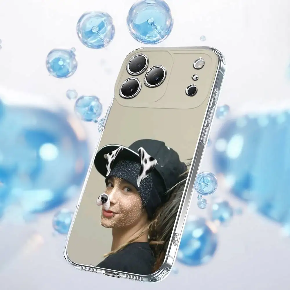 

Phone Case For iPhone 17,16,15,14,13,12,11 Plus,Pro,Max,Plus,E,SE4,Air,Mini Young Lovely T-Tom Kaulitz Transparent