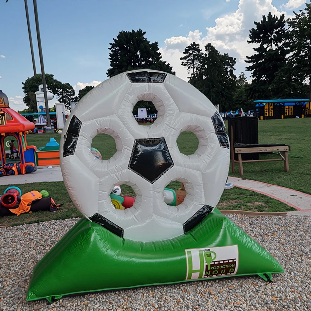 Juegos deportivos de tiro de fútbol inflables portería de fútbol inflable portería de fútbol de PVC juegos deportivos para niños de Carnaval