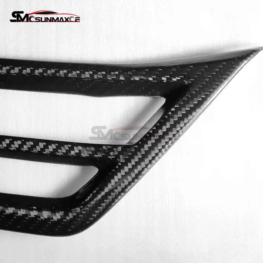 For BMW 2 3 4 Series 2025 G42 G20 G22 G23 G28 M2 G87 M3 G80 M4 G82 Real Carbon Fiber 2pcs Dashboard Air Vent Decoration Covers