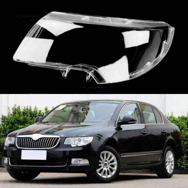 

For Skoda Superb 2009 2010 2011 2012 2013 Headlight Cover Headlamp Shell Transparent Mask Lampshdade Lens Plexiglass
