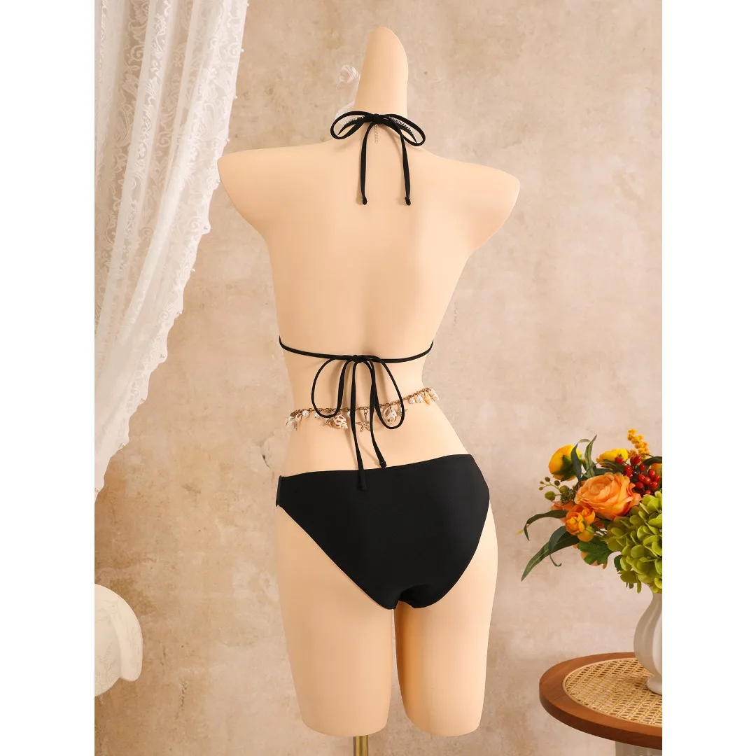 Mit Spitzenrock Sexy Bikini Damen Bademode Weiblicher Badeanzug Dreiteiliges Bikini-Set Badeanzug Schwimmanzug V8497 – Detail 10