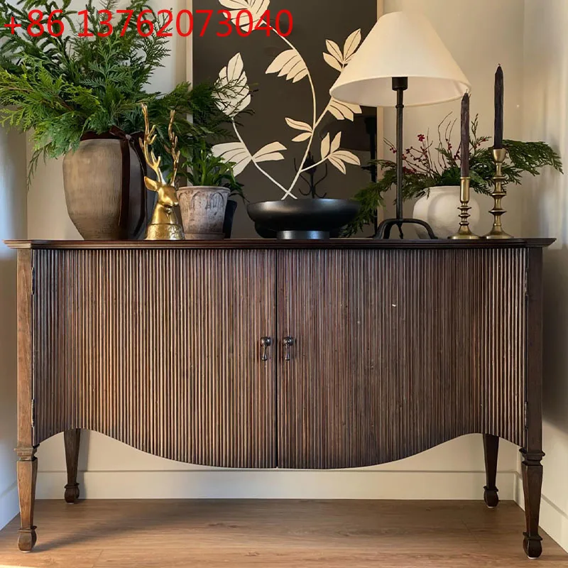 

Living room decorative locker French antique side cabinet
