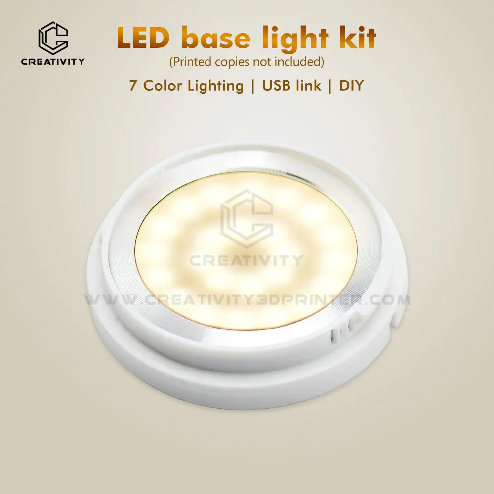 Creatividad para Labx1 Kit de lámpara Led 001 Kit de luz blanca cálida y colorida ratón de luz Led inalámbrico Diy modelo piezas de impresión 3d