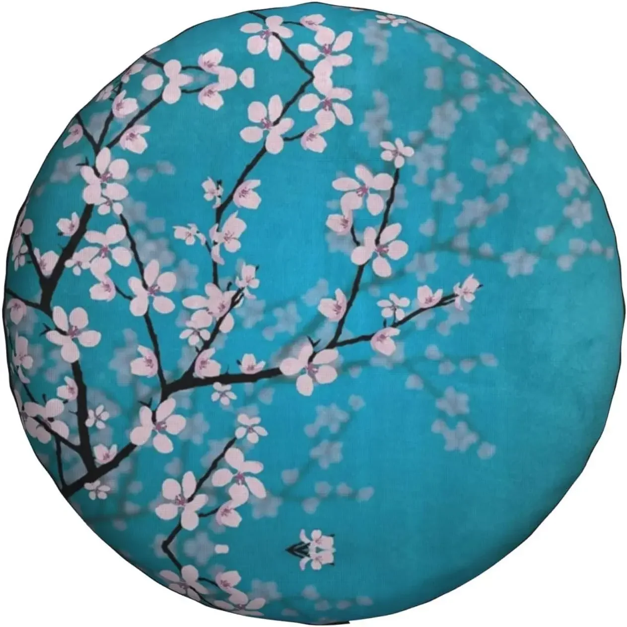 Japanese Cherry Flowers Spare Tire Cover Wheel Protectors Water Dustproof Universal Fit for RV SUV Truck Camper Travel