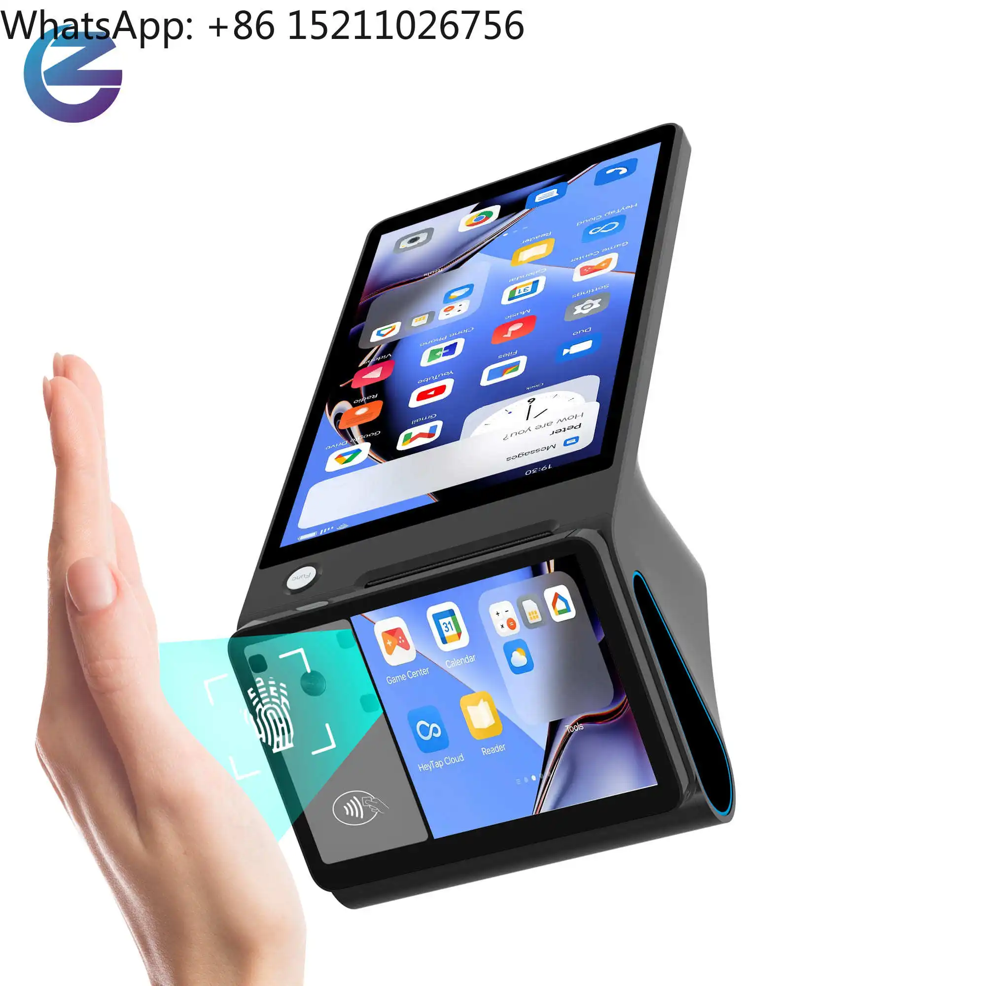 PVR Palm Vein Biometric POS Terminal with 58mm Thermal Printer and NFC