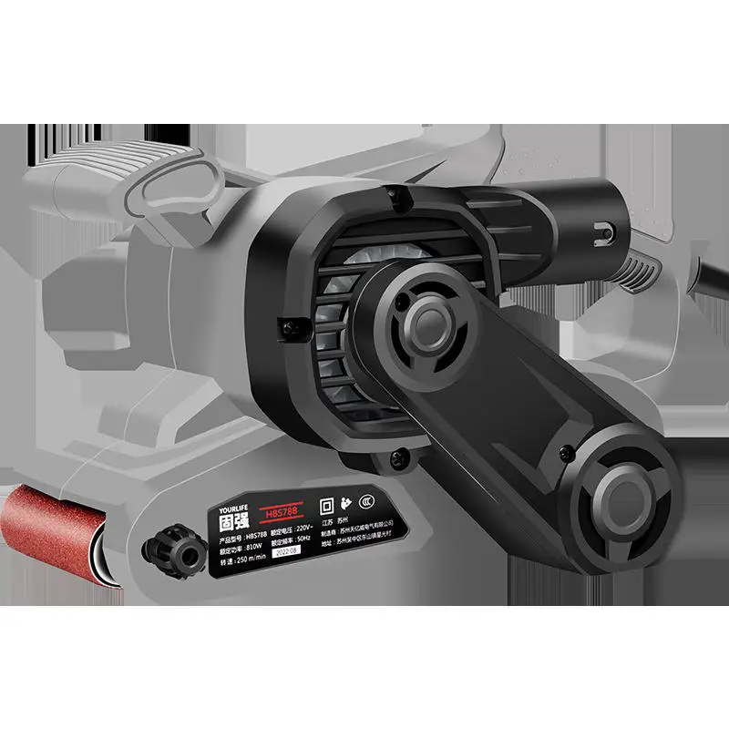 

HBS78B Belt Sander Handheld Sanding Belt Machine Wood Furniture Putty Sanding Machine Polishing Machine Woodworking Tools