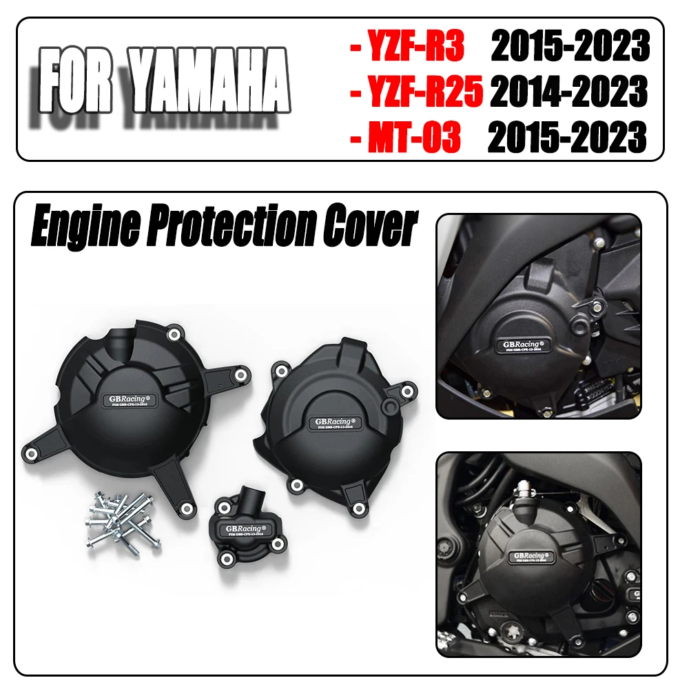 

R3 R25 MT03 Motorcycles Engine Covers Protectors For Yamaha YZF-R3 YZF-R25 MT-03 2014-2022 For GB Racing Protection Set Case