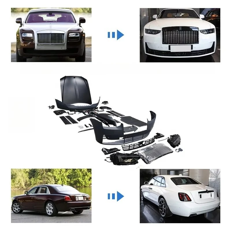 Upgrade to Gen5 Facelift Body Kit PP Front Rear Bumper Iron Fenders Side Skirts Headlight Taillight
