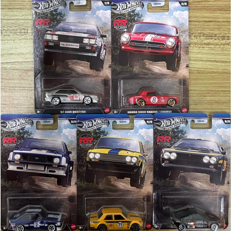

Original Hot Wheels Silver Series GDG44 Rally Series 1/64 Scale Audi 87 Blue Flag Asia 037 Die-Cast Model Cars Gift Compact