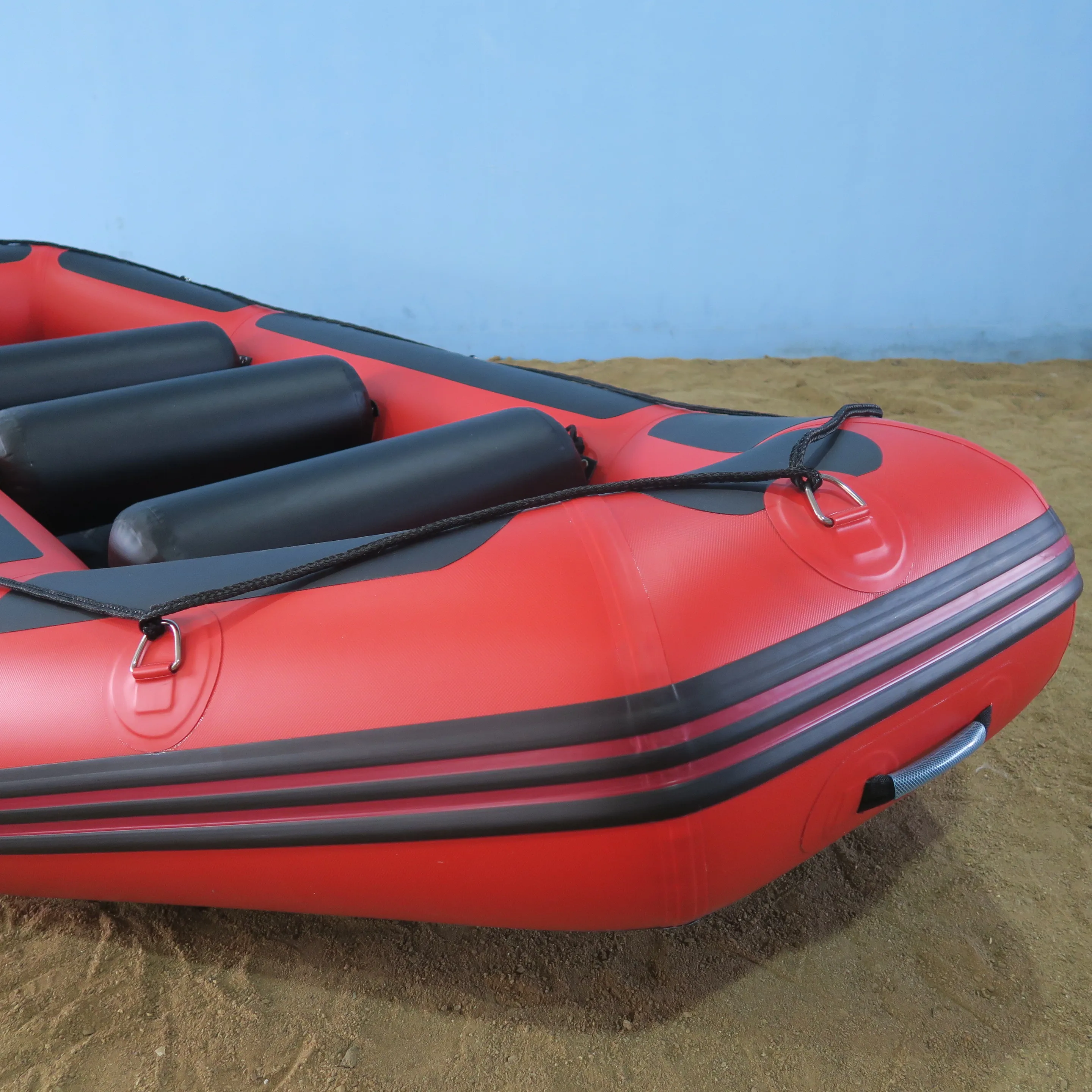 Fornitura di fabbrica all'ingrosso hypalon o pvc fondo rinforzato 10 persone sport white water River Rafting Boat in vendita