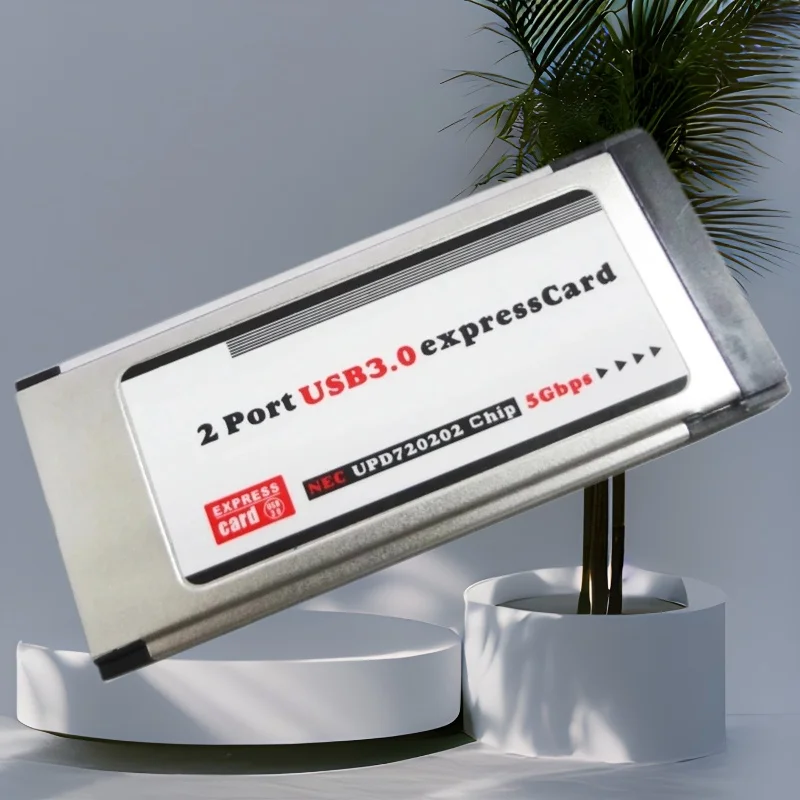 

2Port USB3.0 ExpressCard 5Gb FL1000 Chip Expansion Card Riser 34mm Express Card to USB 3.0 Adapter Converter For Laptop Notebook