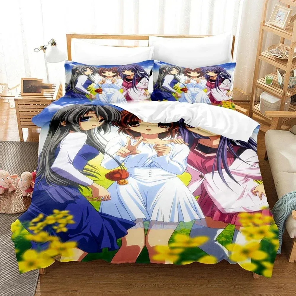 

3D Print Clannad Anime Nagisa Furukawa Bedding Set Bedroom Soft Modern Bedspreads Comefortable Duvet Cover Quilt Pillowcase