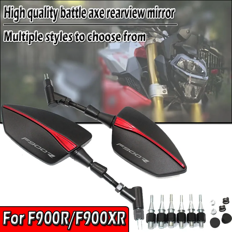 

8/10mm New High Quality Universal Motorcycle Tomahawk Rear View Mirror For F900R F900XR F 900R F 900XR 2019-2025