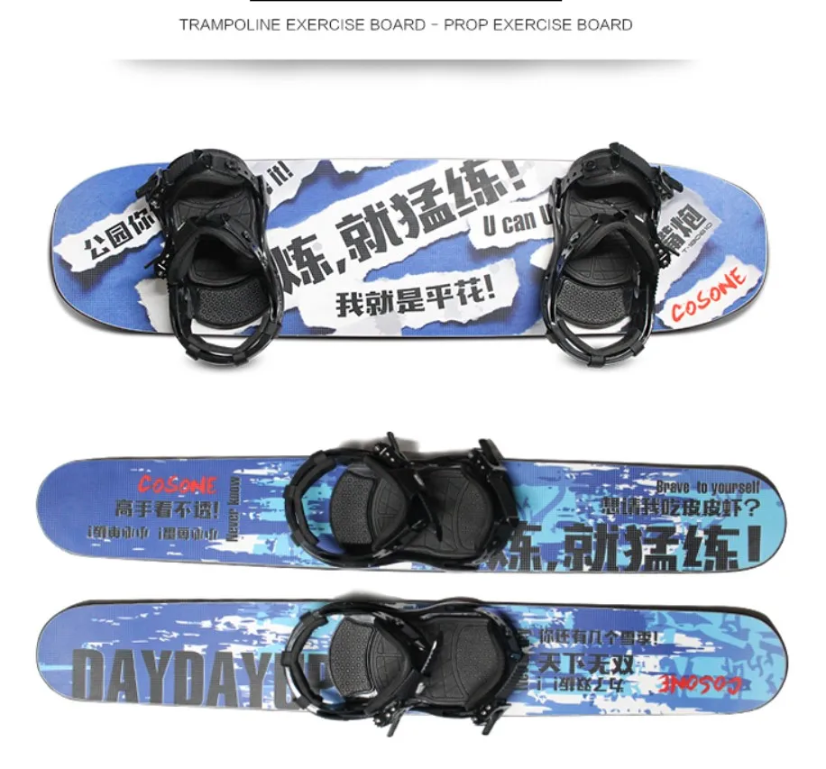 Factory Price Trampoline Jig Training Boardsnowboard  Custom Training Tool with Snowboard Binding