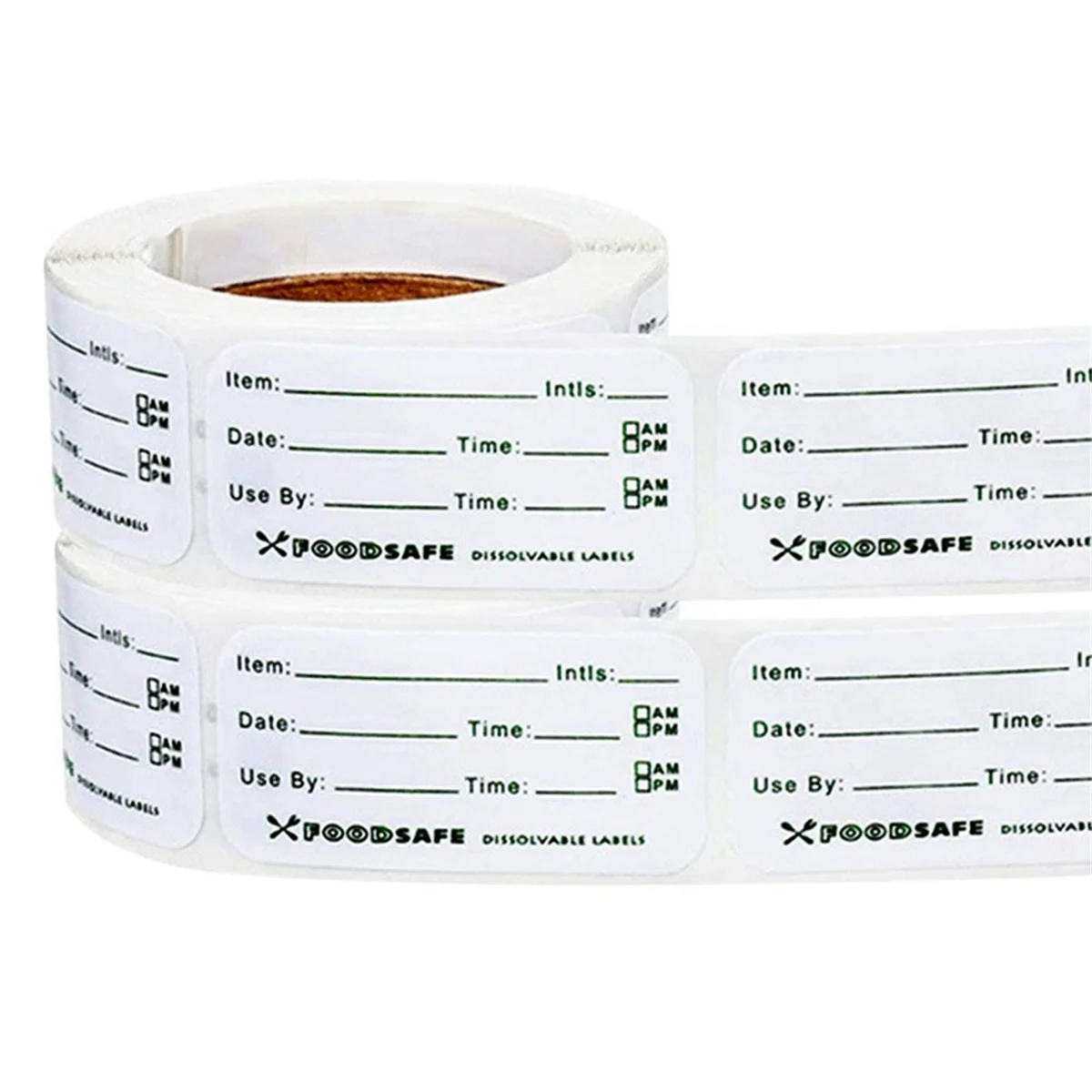 Gfc-1 X 2In Self-Adhesive Removable Freezer Food Labels Cooler Food Storage Freezer Stickers for Reusable Containers 10 Roll