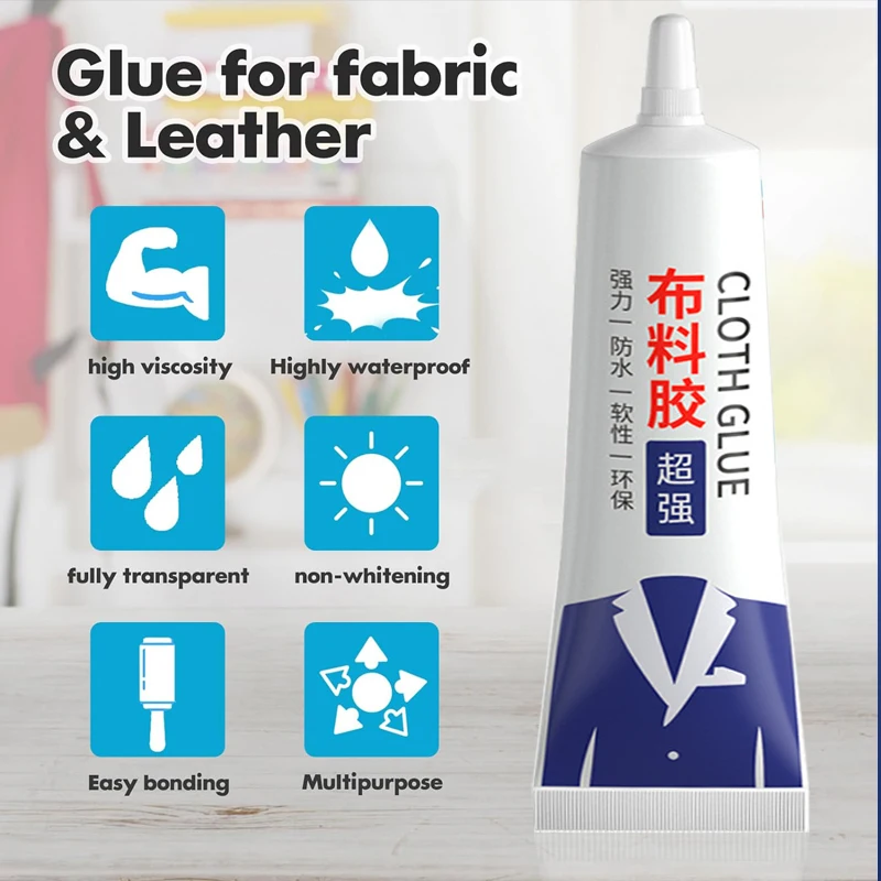 ファブリックファイバー接着剤 透明接着剤 ファブリック修理接着剤 強力接着剤 ファブリック、カーシート、ソファに最適
