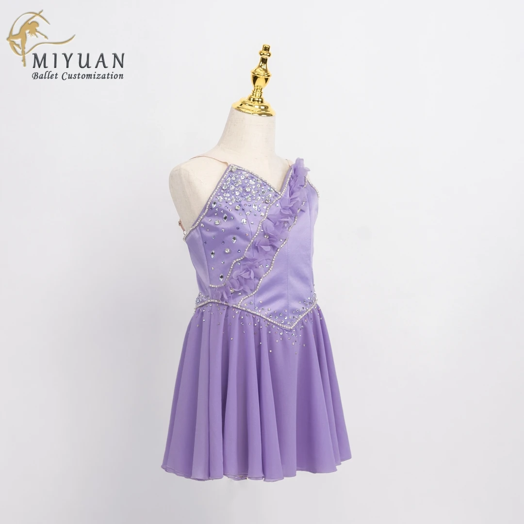 2023 New purple tutu tailored to high-end professional adult children's wear women's tulle dress clothing