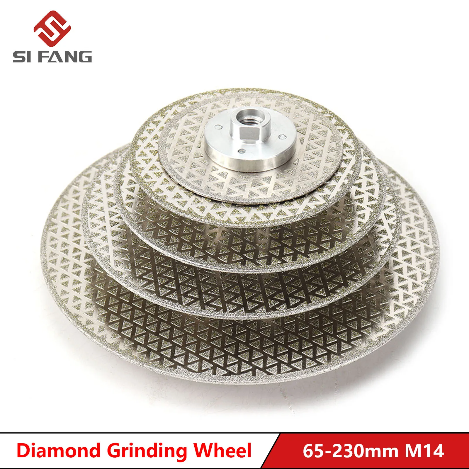 

M14 Electroplated Diamond Cutting Disc Wheel Both Sides Galvanized Grinding Saw Blade For Marble Granite Ceramic Tile