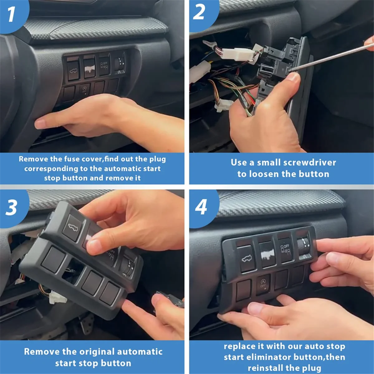 N32R_Auto Start Stop Eliminator for Subaru Forester 2019-2022 Legacy 2017-2020 Outback 2015-2020 XV 2018-2022 A-Off Switch