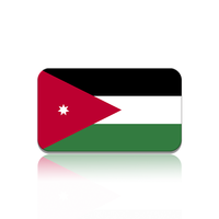 Jordan Flag Acrylic Brooch Lapel Pin for Coats Suit Jackets - Fashionable Jewelry Badge Accessory