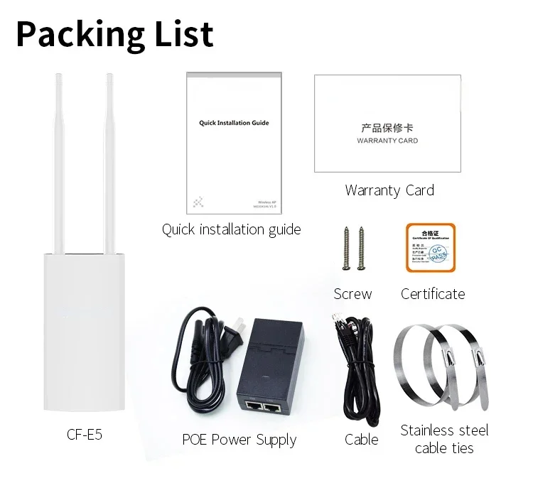 Vendite calde Nuovo prodotto CF-E5 Scheda SIM 4G esterna Wifi 4G Lte 300Mbps Router/punto di accesso