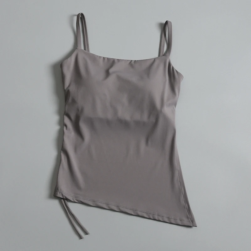 Chaleco de traje de Yoga para mujer en verano, sujetador ajustado sexy, mono deportivo sin mangas, estilo fino con almohadilla para el pecho