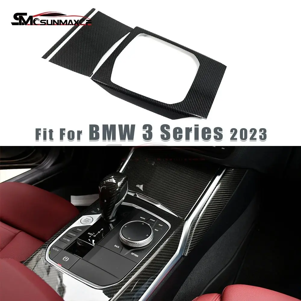 

Real Carbon Fiber Interior Center Console Gear Shift Panel Cover For BMW 2 3 4 Series G20 G22 G42 330i 325i 430i M3 M4 G82 G80