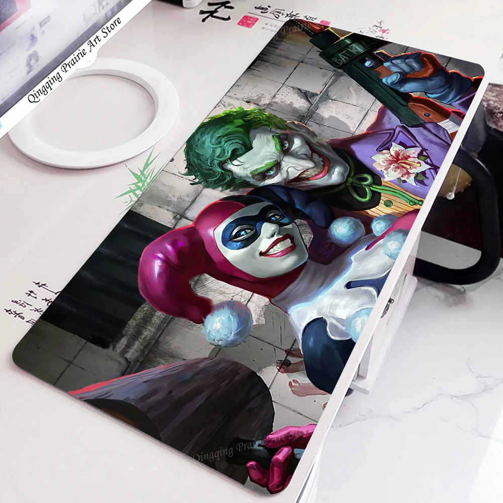 1pc-Joker & Harley Quinn Floor Mat Mouse Mat Desk Mat With Pad Gaming Accessories Prime Gaming XXL Keyboard Pad Padding Mat