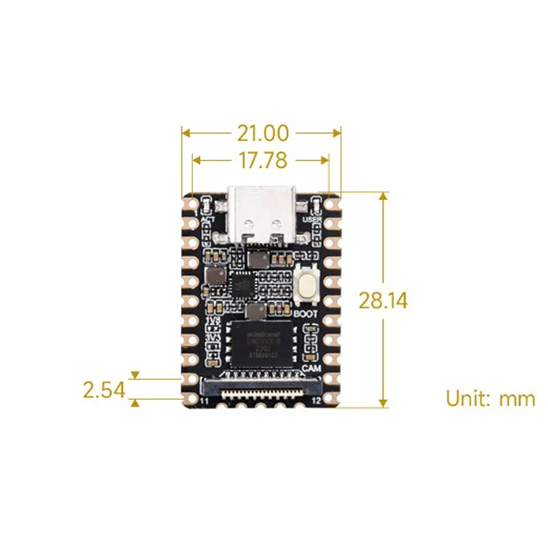 Linuxマイクロ開発ボード,pico mini b,64MBメモリ,128MBフラッシュ,rv1103